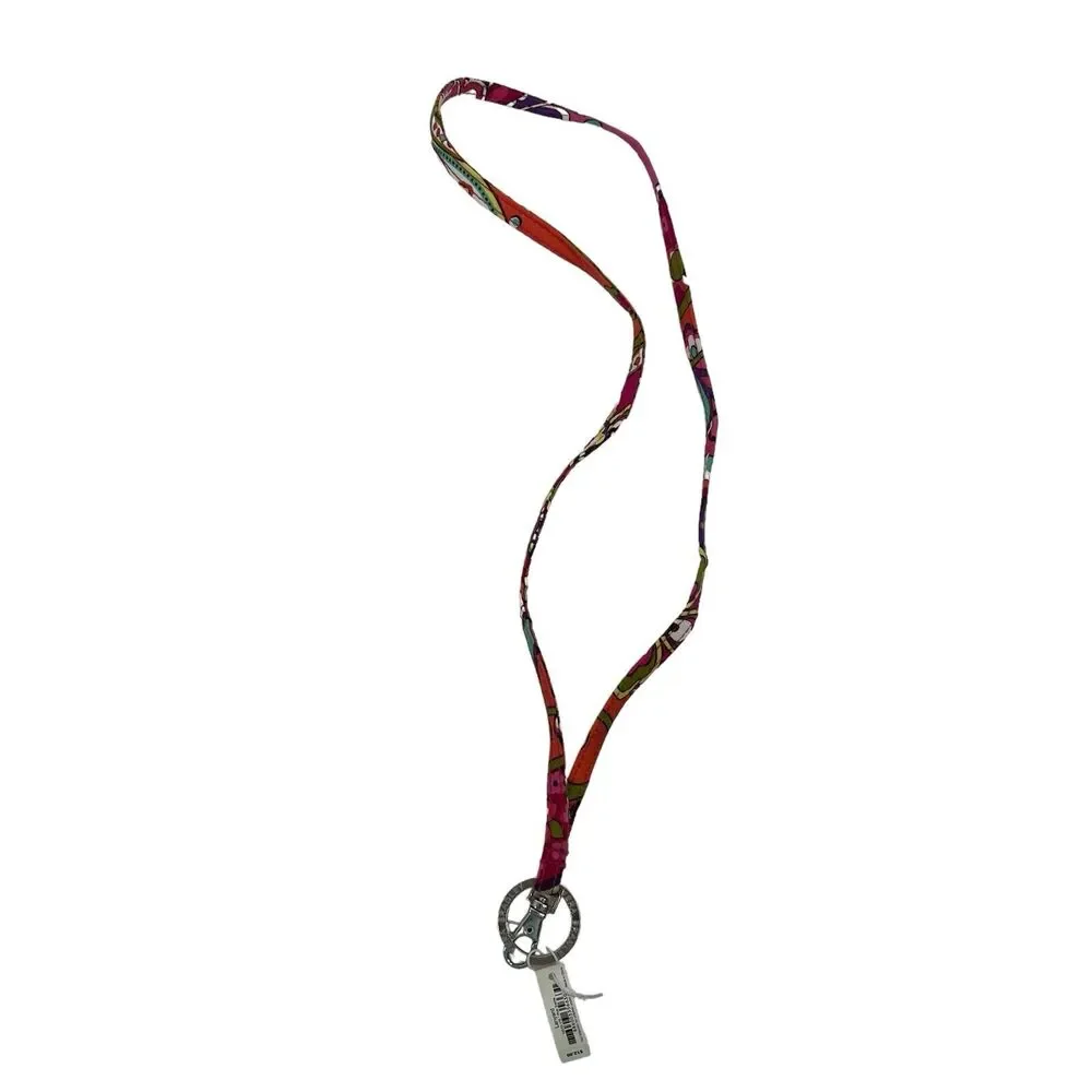 Vera Bradley Women's Cotton Lanyard Pink Swirl‎ 14312-179 Original Tags Travel